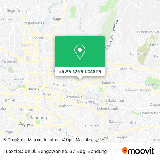 Peta Lexzi Salon Jl. Bengawan no. 37 Bdg