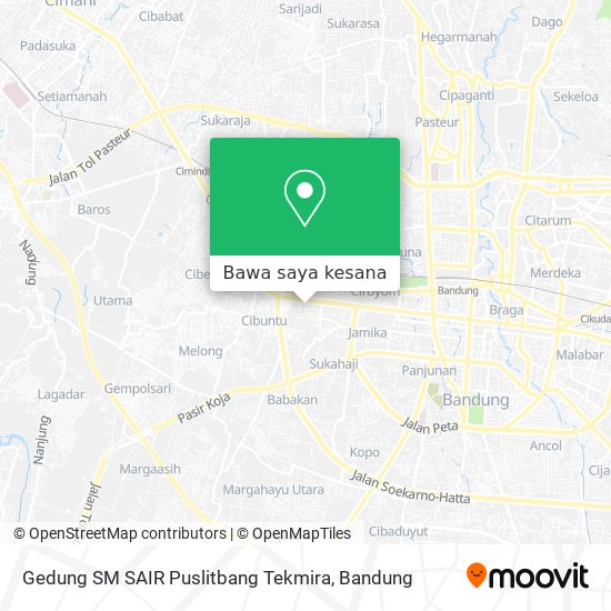 Peta Gedung SM SAIR Puslitbang Tekmira