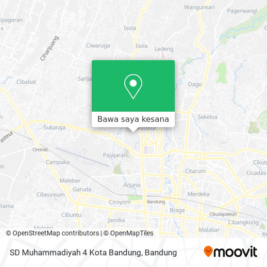 Peta SD Muhammadiyah 4 Kota Bandung