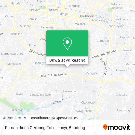 Peta Rumah dinas Gerbang Tol cileunyi