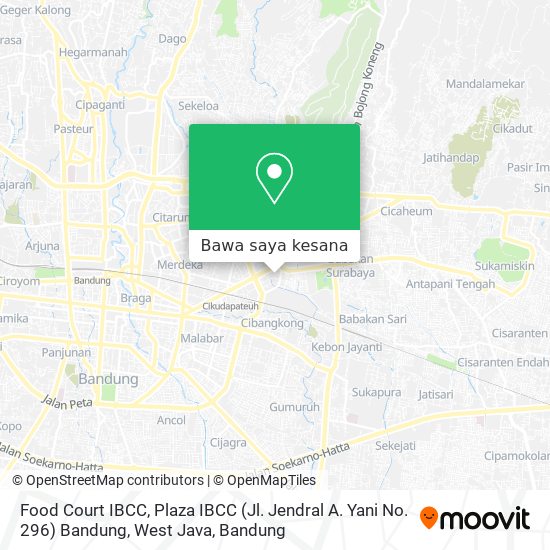 Peta Food Court IBCC, Plaza IBCC (Jl. Jendral A. Yani No. 296) Bandung, West Java