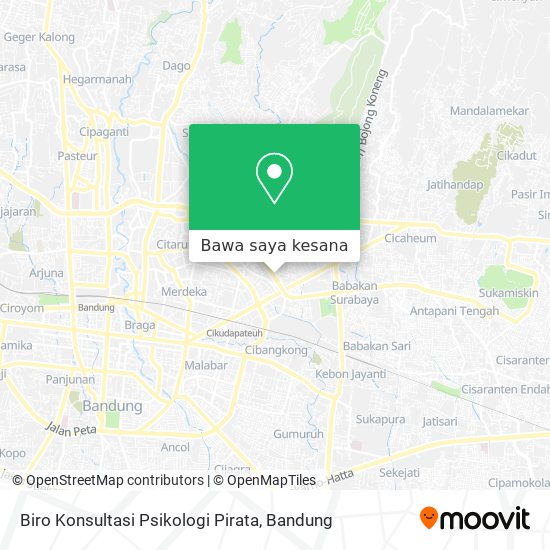 Peta Biro Konsultasi Psikologi Pirata