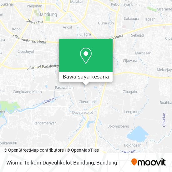 Peta Wisma Telkom Dayeuhkolot Bandung