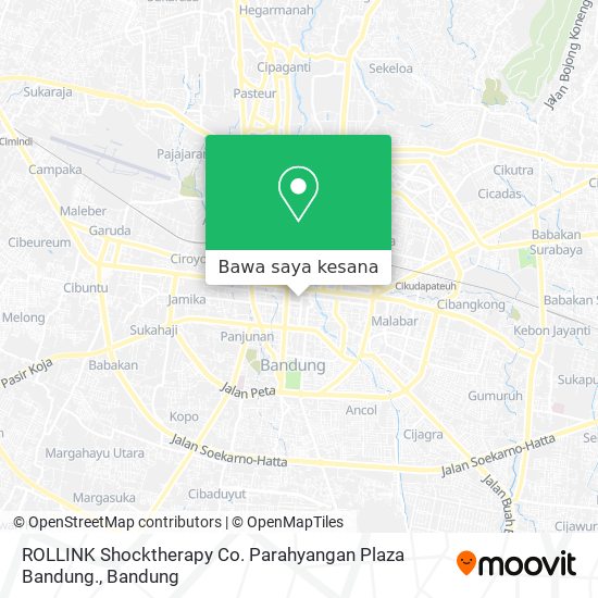 Peta ROLLINK Shocktherapy Co. Parahyangan Plaza Bandung.