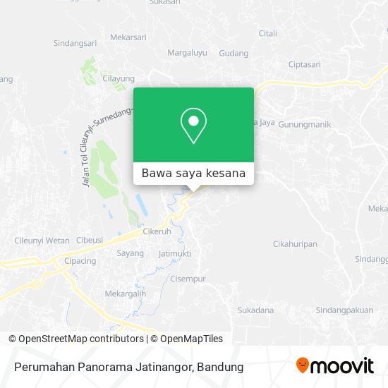 Peta Perumahan Panorama Jatinangor