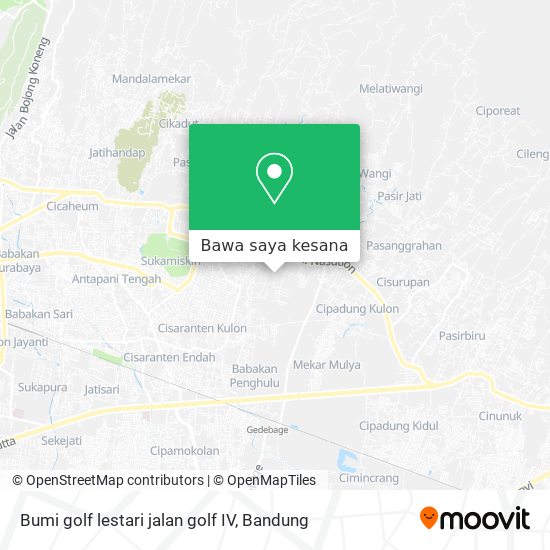 Peta Bumi golf lestari jalan golf IV