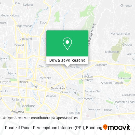Peta Pusdikif Pusat Persenjataan Infanteri (PPI)