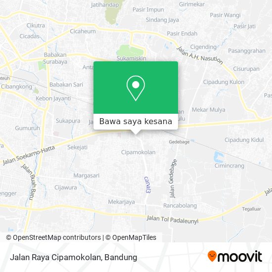 Peta Jalan Raya Cipamokolan