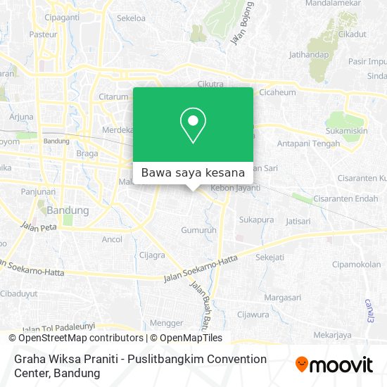 Peta Graha Wiksa Praniti - Puslitbangkim Convention Center