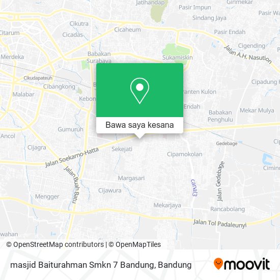 Peta masjid Baiturahman Smkn 7 Bandung