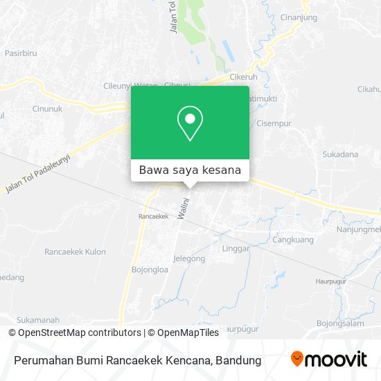 Peta Perumahan Bumi Rancaekek Kencana