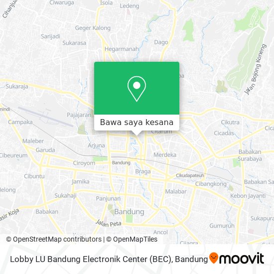 Peta Lobby LU Bandung Electronik Center (BEC)