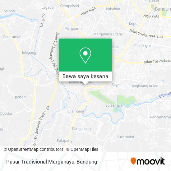Peta Pasar Tradisional Margahayu