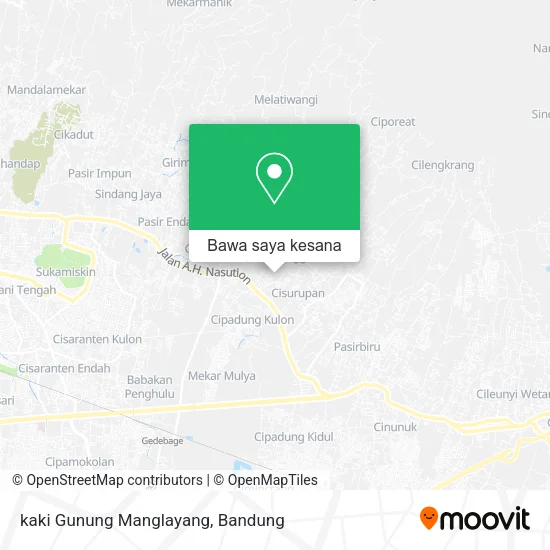 Peta kaki Gunung Manglayang