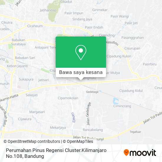 Peta Perumahan Pinus Regensi Cluster.Kilimanjaro No.108