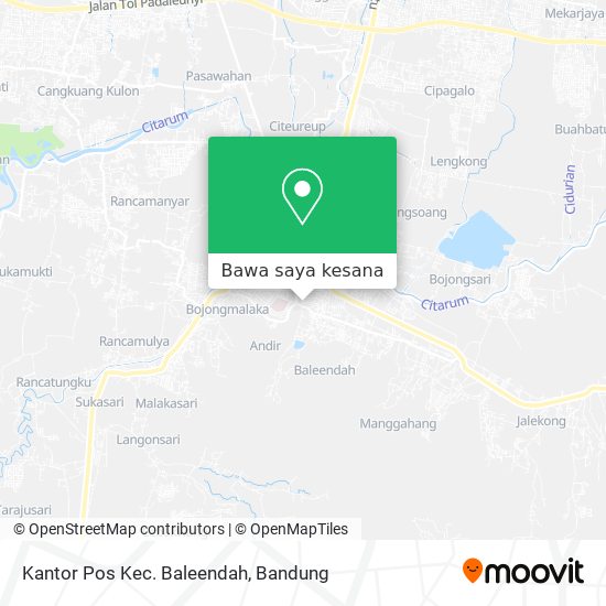 Peta Kantor Pos Kec. Baleendah