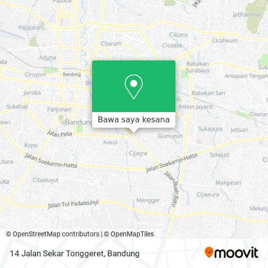 Peta 14 Jalan Sekar Tonggeret