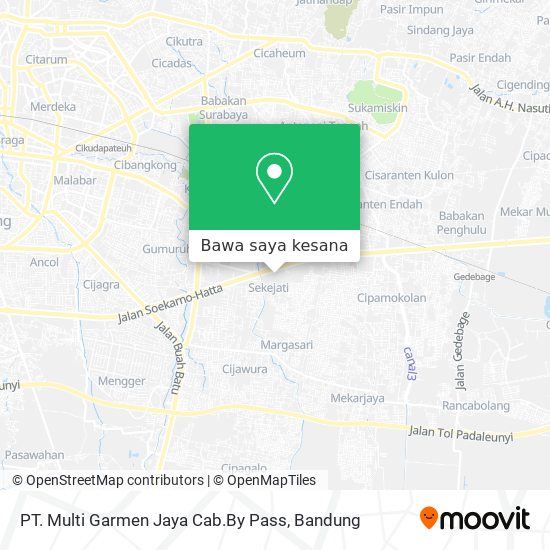 Peta PT. Multi Garmen Jaya Cab.By Pass