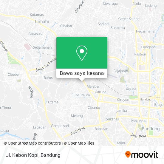 Peta Jl. Kebon Kopi