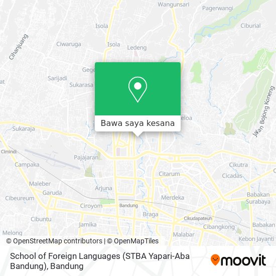 Peta School of Foreign Languages (STBA Yapari-Aba Bandung)