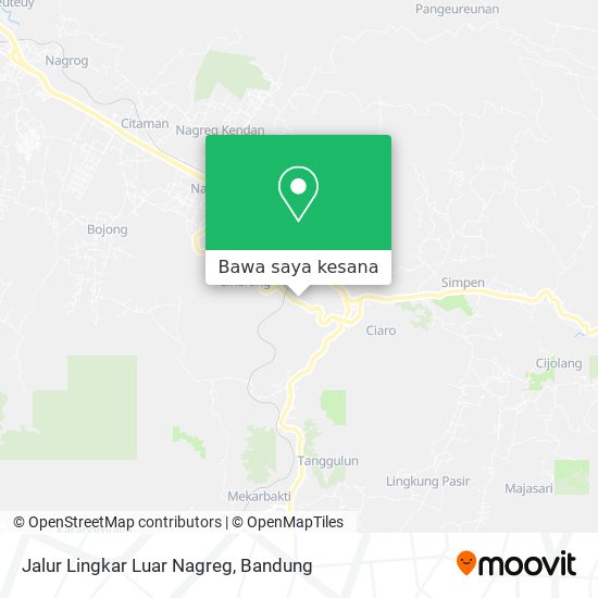 Peta Jalur Lingkar Luar Nagreg