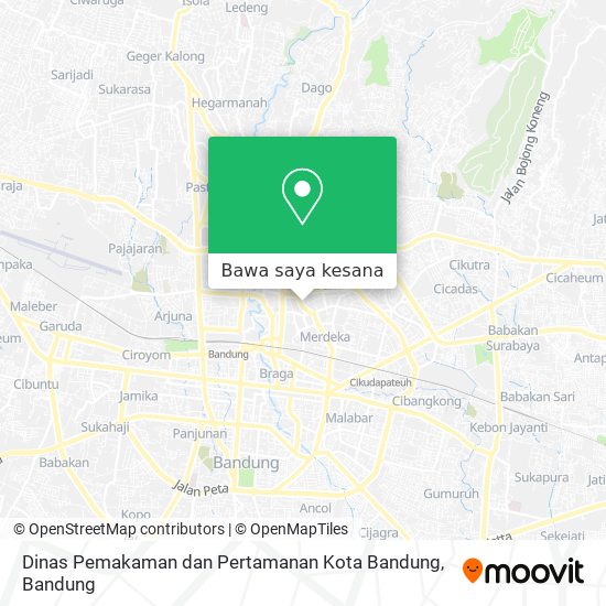 Peta Dinas Pemakaman dan Pertamanan Kota Bandung