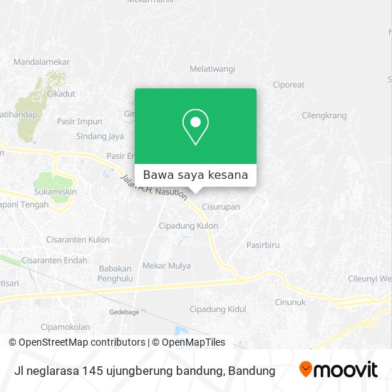 Peta Jl neglarasa 145 ujungberung bandung