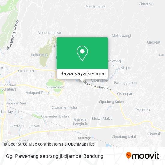 Peta Gg. Pawenang sebrang jl.cijambe