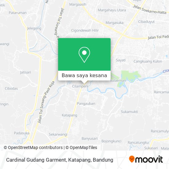 Peta Cardinal Gudang Garment, Katapang