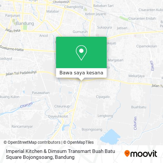 Peta Imperial Kitchen & Dimsum Transmart Buah Batu Square Bojongsoang