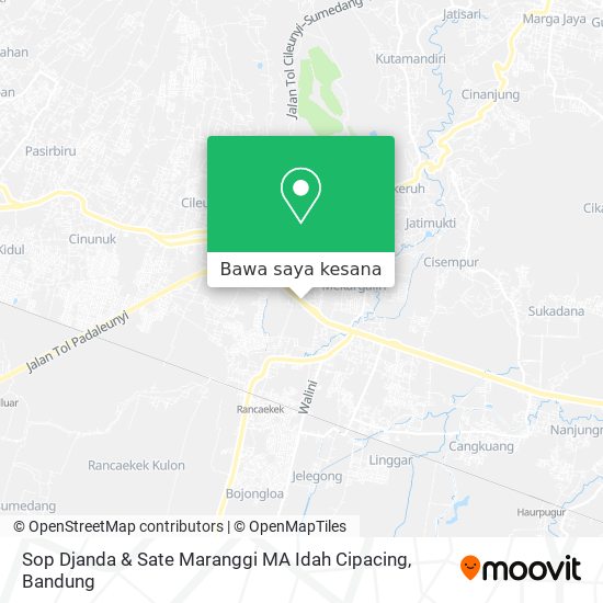 Peta Sop Djanda & Sate Maranggi MA Idah Cipacing