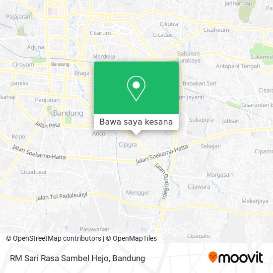 Peta RM Sari Rasa Sambel Hejo