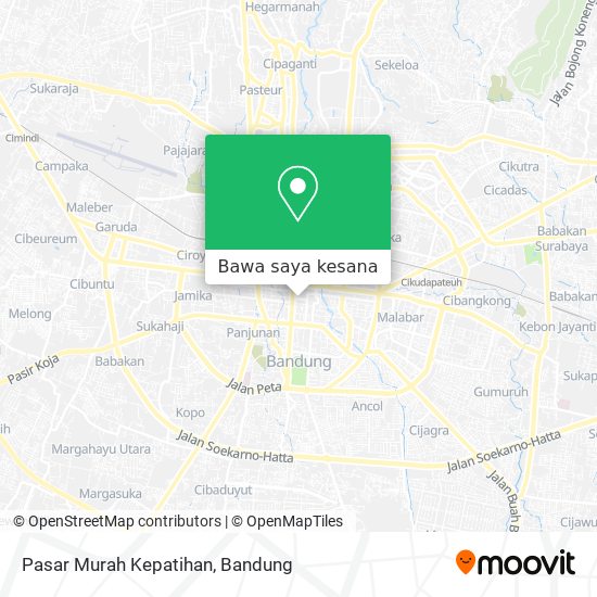 Peta Pasar Murah Kepatihan