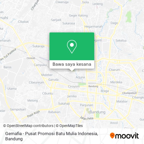 Peta Gemafia - Pusat Promosi Batu Mulia Indonesia