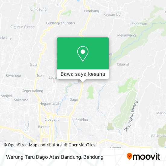 Peta Warung Taru Dago Atas Bandung