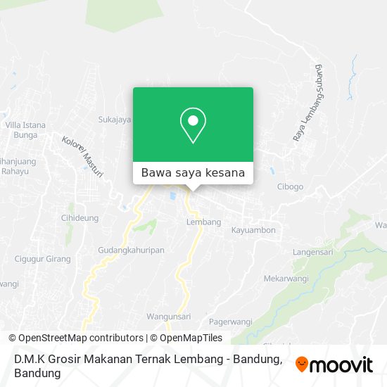 Peta D.M.K Grosir Makanan Ternak Lembang - Bandung