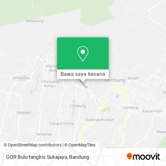 Peta GOR Bulu tangkis Sukajaya