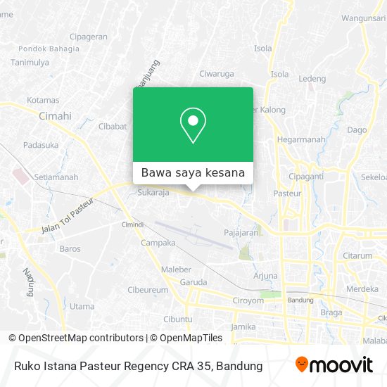 Peta Ruko Istana Pasteur Regency CRA 35