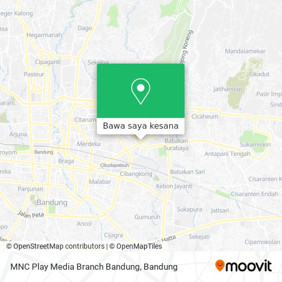 Peta MNC Play Media Branch Bandung