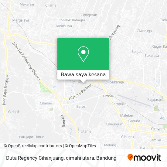 Peta Duta Regency Cihanjuang, cimahi utara