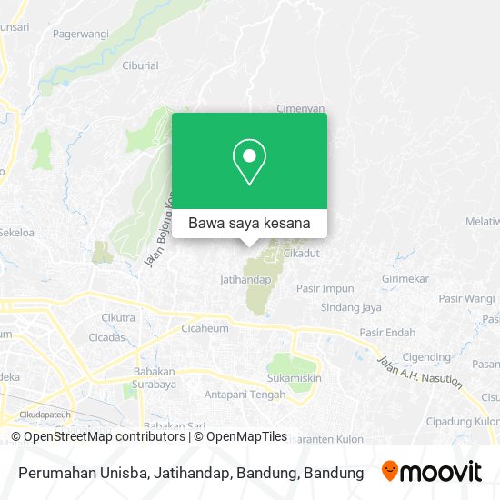 Peta Perumahan Unisba, Jatihandap, Bandung
