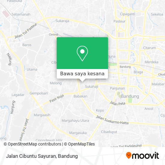 Peta Jalan Cibuntu Sayuran