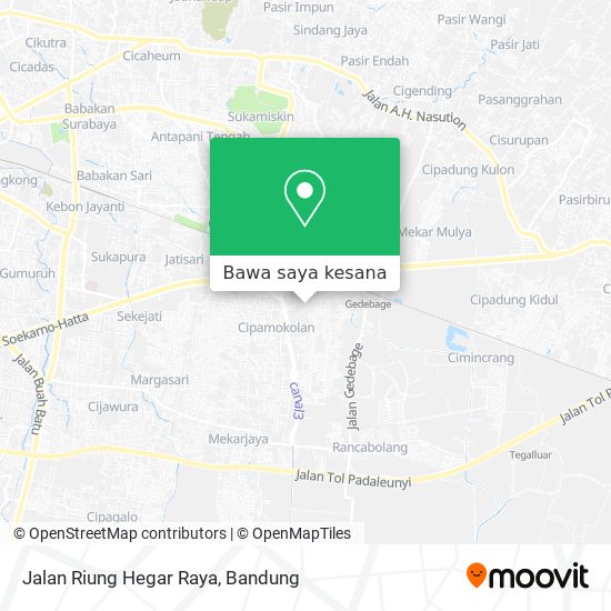 Peta Jalan Riung Hegar Raya