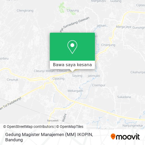 Peta Gedung Magister Manajemen (MM) IKOPIN