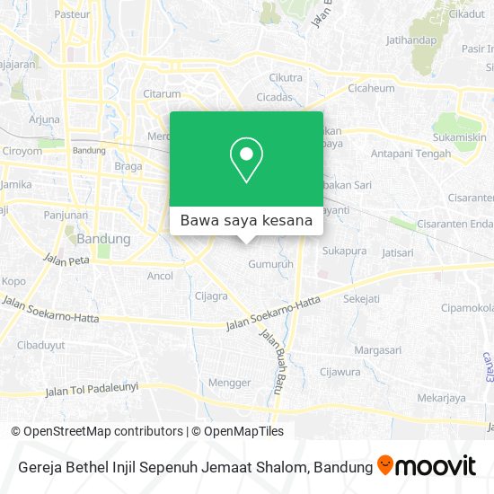 Peta Gereja Bethel Injil Sepenuh Jemaat Shalom