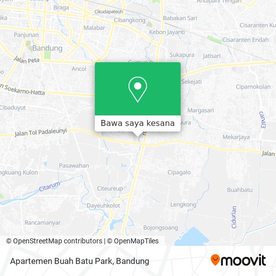 Peta Apartemen Buah Batu Park