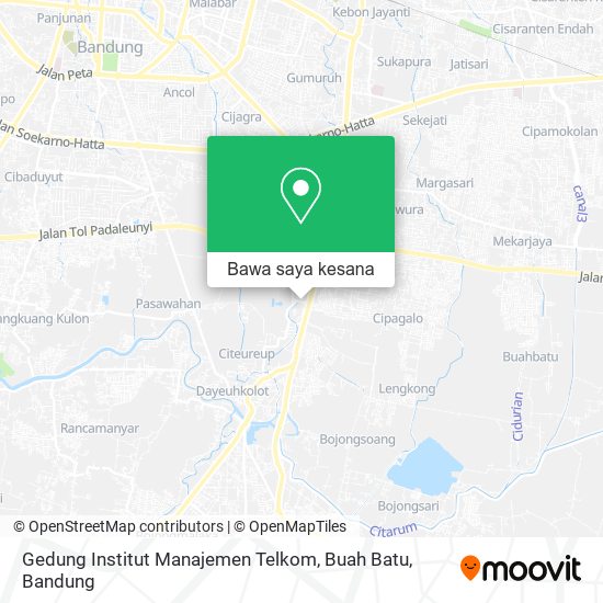 Peta Gedung Institut Manajemen Telkom, Buah Batu