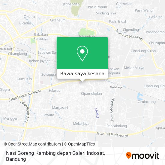 Peta Nasi Goreng Kambing depan Galeri Indosat