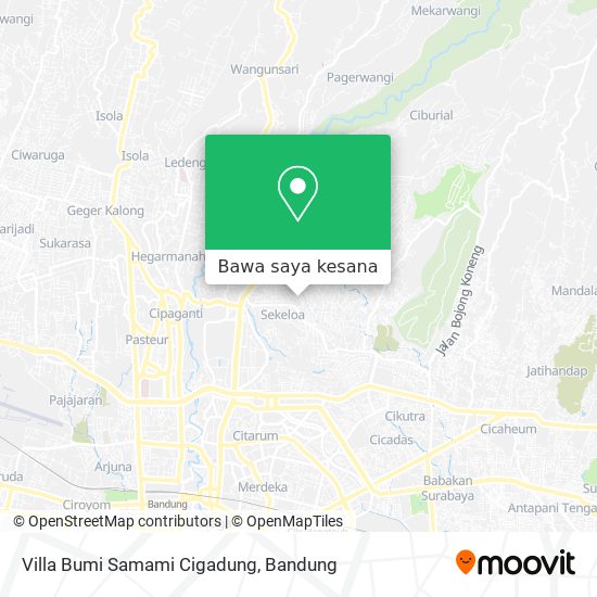 Peta Villa Bumi Samami Cigadung