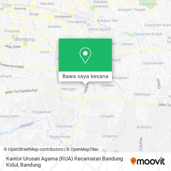 Peta Kantor Urusan Agama (KUA) Kecamatan Bandung Kidul